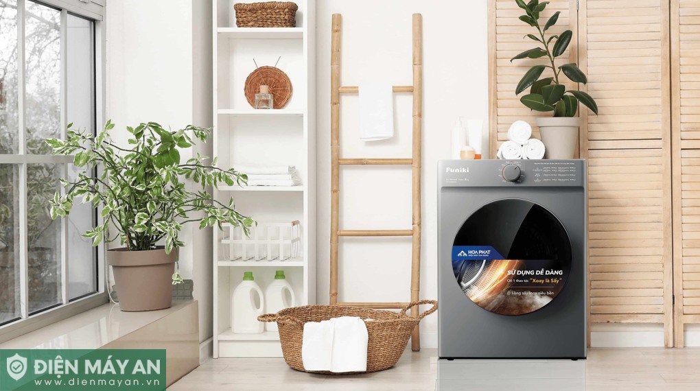Máy sấy thông hơi Funiki 8 kg HD V680AG